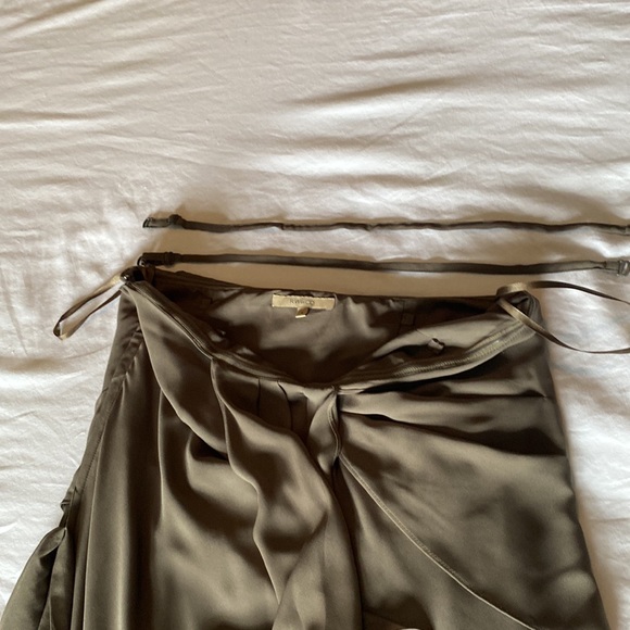 Strapless polyester dress by RW&CO, size 6, olive green - Picture 4 of 4